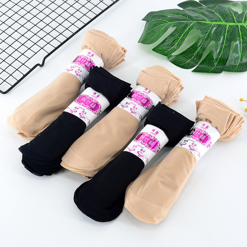 Steel stockings for women summer thin women's socks mask steel stockings velvet anti-snatch breathable short stockings wholesale