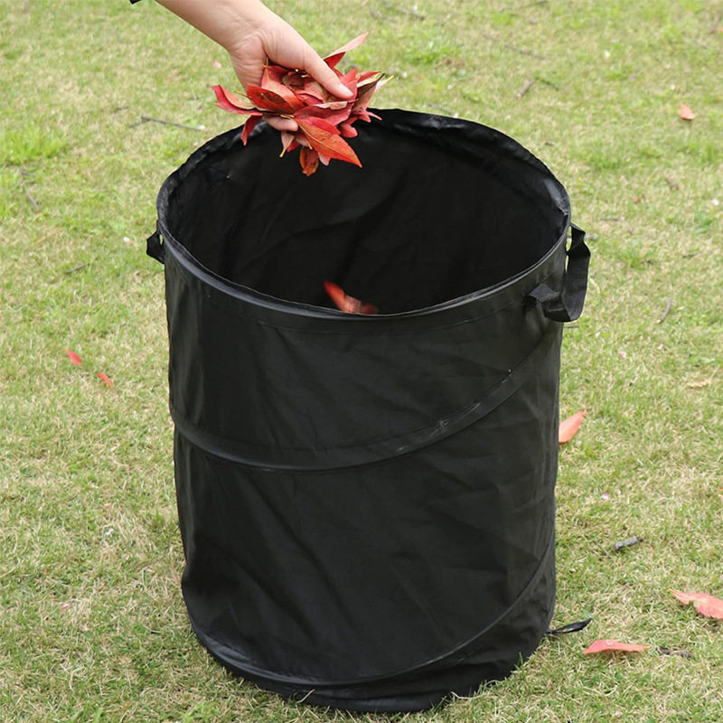 Large-Capacity Oxford Cloth Foldable Gardening Leaf Trash Bin, Double-Handle Trash Basket, Dirty Laundry Basket, Toy Storage Bin Large-Capacity Oxford Cloth Foldable Gardening Leaf Trash Bin, Double-Handle Trash Basket, Dirty Laundry Basket, Toy Storage Bin