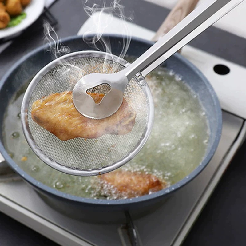 Жареное масло для обжарки цветной капусты лопатка ложка, слив масла, кухня утечка нержавеющая сталь жарка ложка фильтр