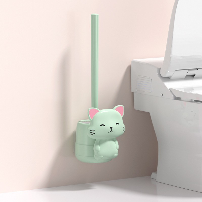 고양이 변기솔 [녹색]