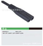 浙江锦婷生产八字尾电源线 两插八字尾电源线 8字尾音响台灯AC线