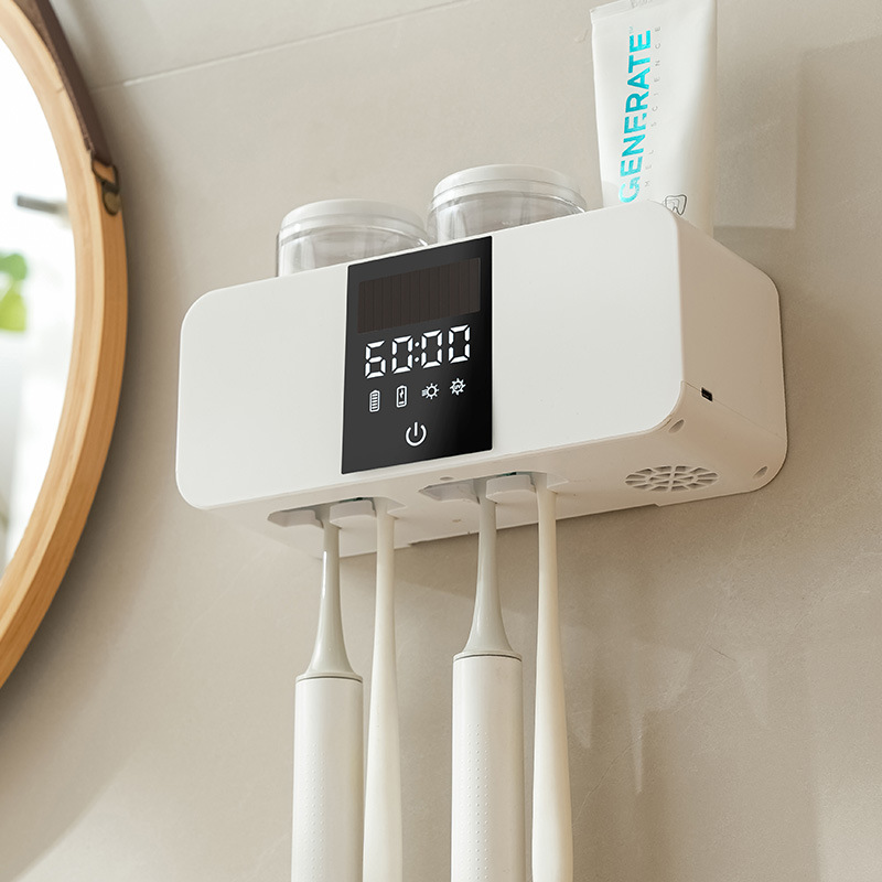 国境を越えた特別なスマート歯ブラシ収納ラック滅菌器紫外線空気乾燥滅菌歯ブラシホルダーパンチフリー歯ブラシホルダー|undefined