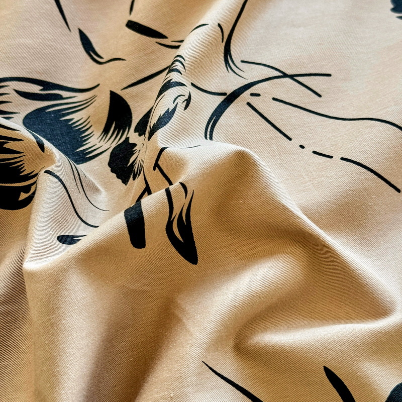 Vintage påslakanset i bomull med spets i nordisk boho stil_voghion.com