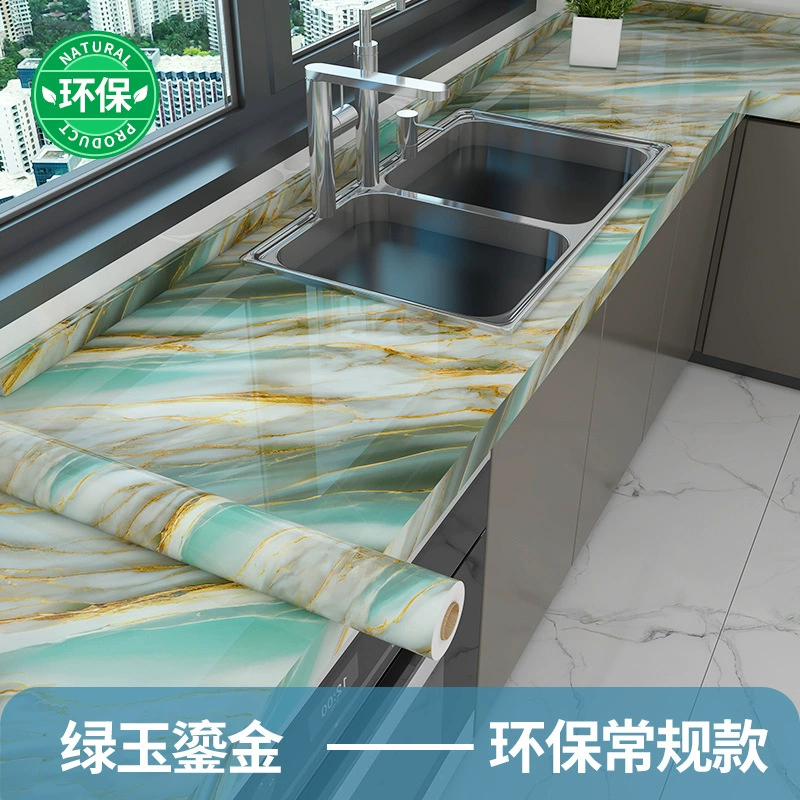 Мраморная наклейка, термостойкая самоклеящаяся плита для кухонной стенки