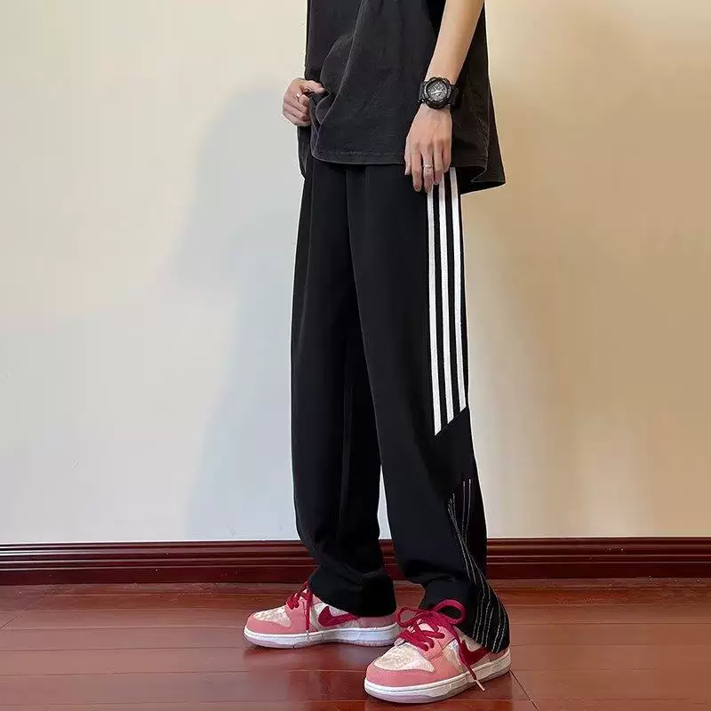 Trend trousers, 2023, American style, slim fit, drawstring