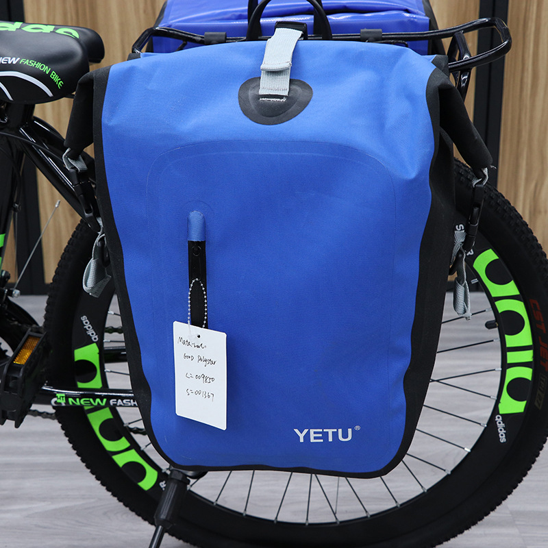Cross-border best-selling bicycle waterproof bag, side hanging bag, motorcycle riding bag, waterproof rack bag, cycling rear bag