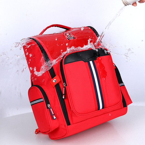 All-in-one children's school bag with printed logo, primary school bag for grades 1-3-6, space bag, British style cross-border bag