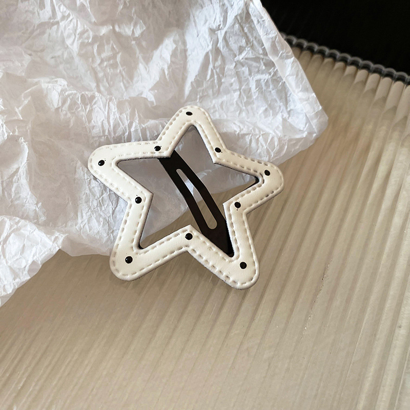 黑白波点星星发夹额前碎发刘海夹可爱通勤BB夹甜酷辣妹潮流发饰女详情37