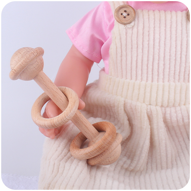 New Beech juguete infantil mordedor infantil Ejercicio de mano sonajero bebé creativo interactivo educativo mordedor palo