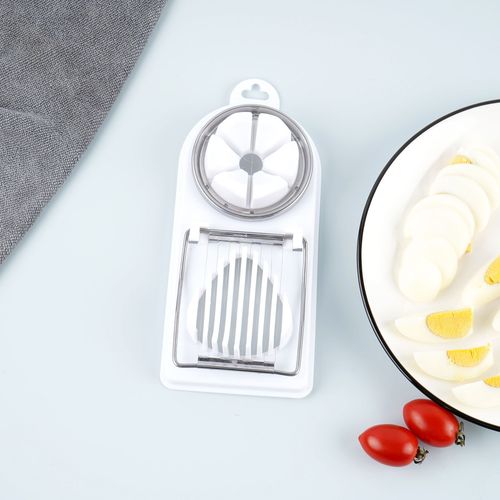 Egg slicer household stainless steel egg cutter two-in-one preserved egg cutter egg splitter