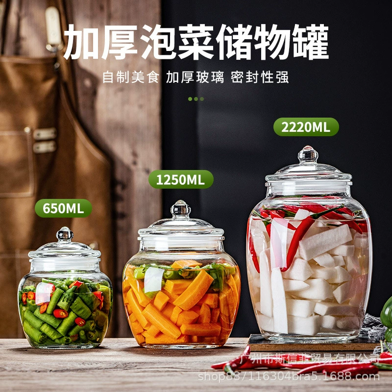 Capacious glass tea, storage system, chenpi, increased thickness