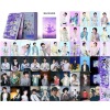 Laser card integration 55 sheets of bulletproof straykids pink ink SK flash gradient Lomo card