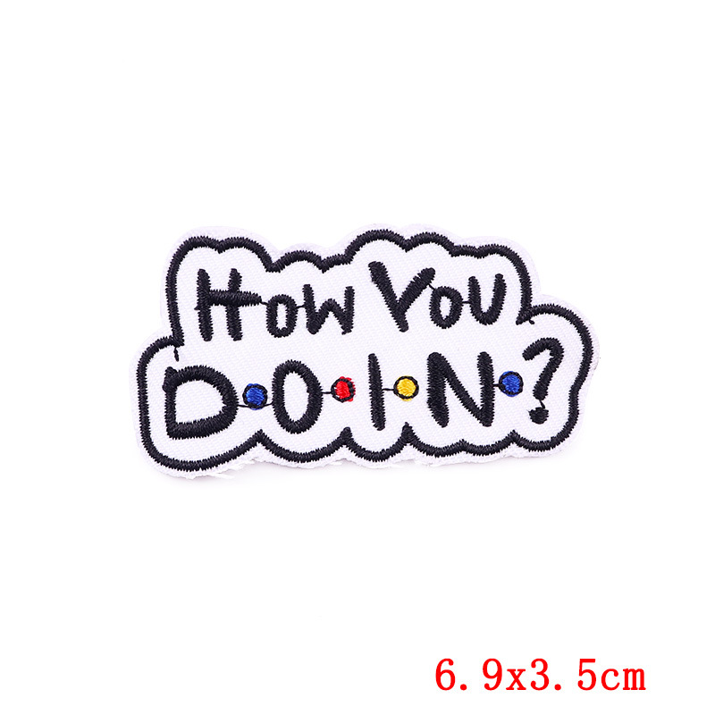 7g Weight Clothing Sticker Patches Classification 1 Piece Quantity Embroidery thread Material Letter Pattern Simple Style Style 1 Piece Simple Style Letter Embroidery Thread Clothing Sticker Patches 2