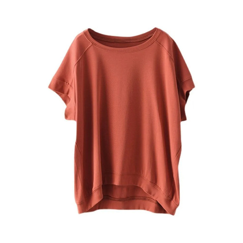 Summer New Stylish and Versatile Youthful Korean Version Loose Round Neck Top Covering Fat and Slimming Women's Clothing Trend
