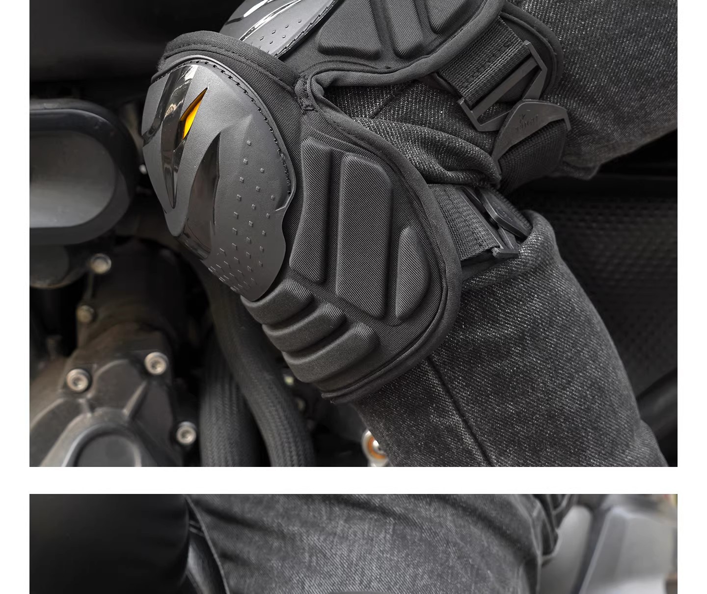 Motorcycle Knee Pads, Motorcycle Riding Protective Gear, Spring Warm Windproof Elbow Pads, Summer Quick-Release Anti-Fall Protection, Universal for All Seasons, Men's