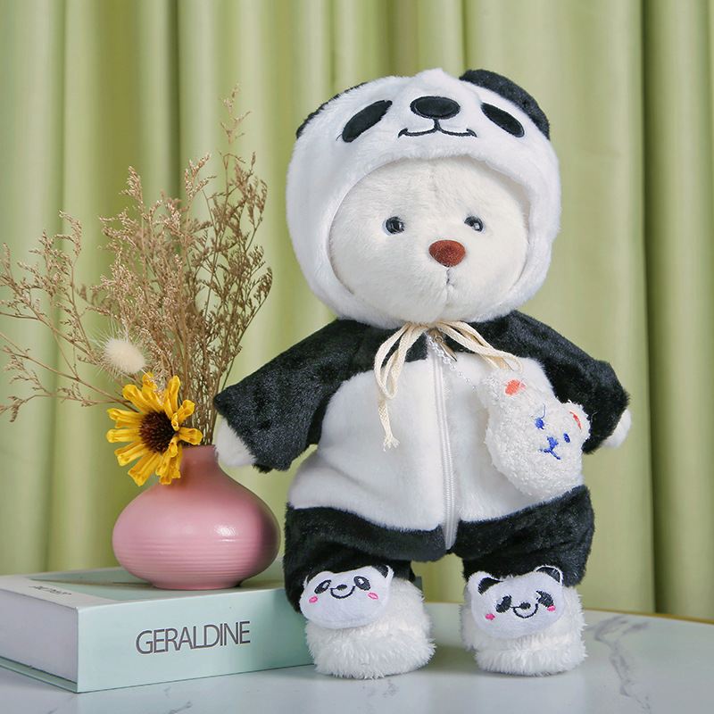 Conjunto de várias peças Panda / Fantasia de Urso Lena 30CM