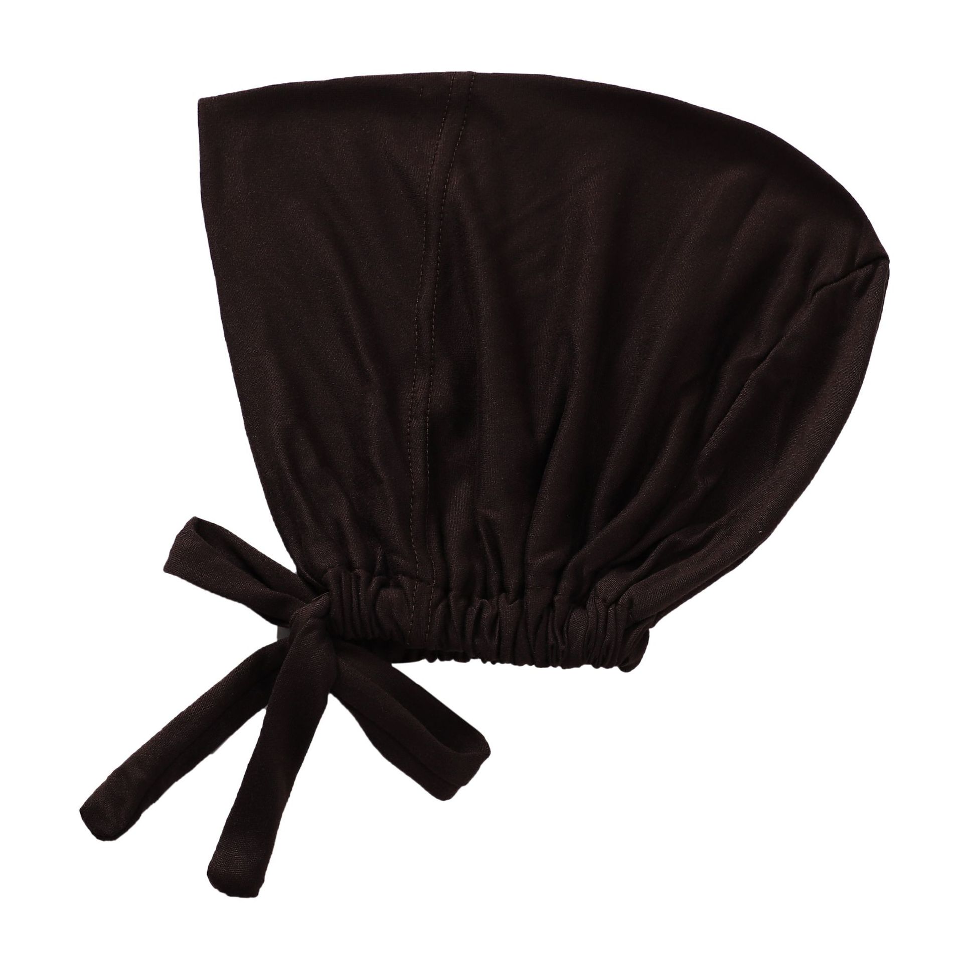 Cross-border milk silk elastic band bottom hat for women cotton solid color with drawstring adjustable solid color ethnic headscarf for women