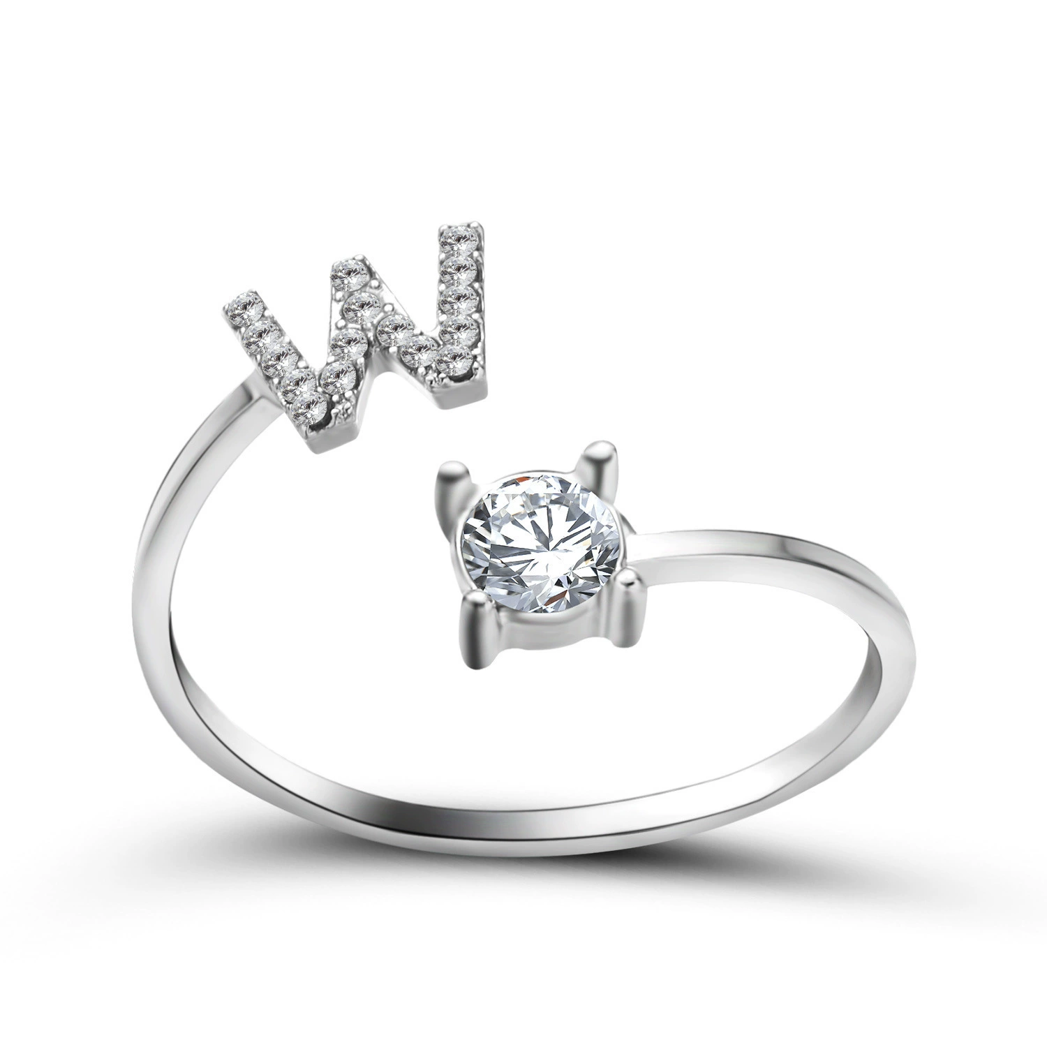 (Cross-border trading), ring, creative adjustable one size accessory with letters