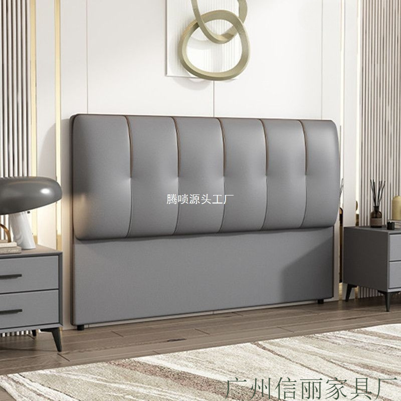落地床头单买现代简约双人家用靠背实木板科技布床头板软包|undefined