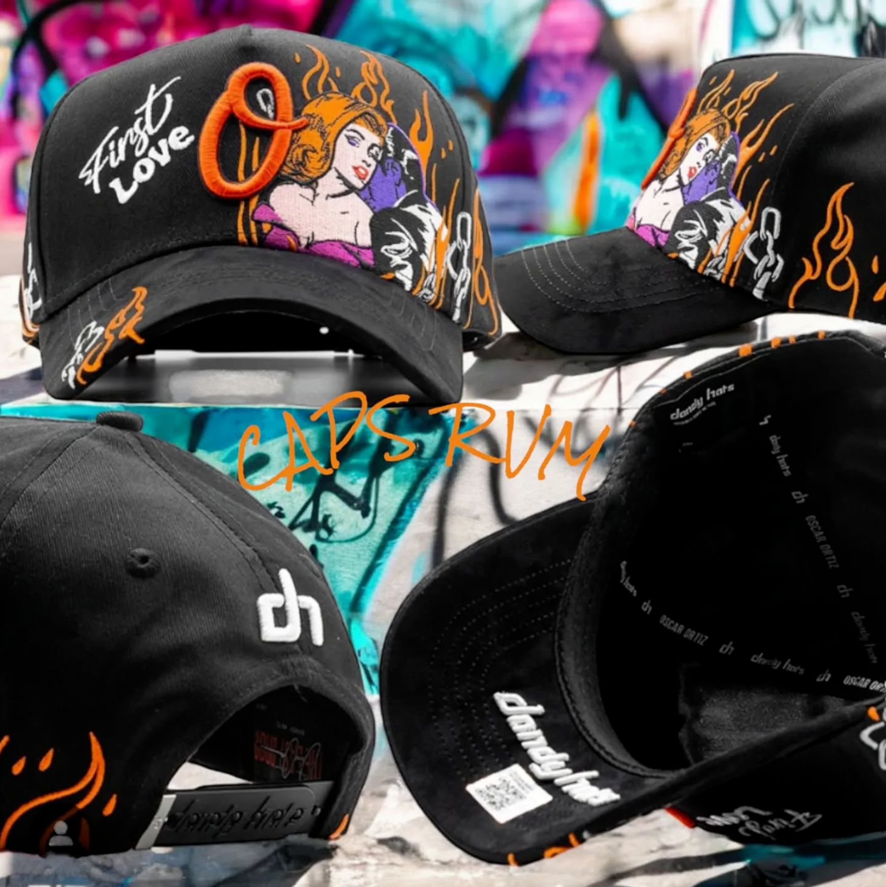 Aliexpress spot Dandy letras bordadas ajustables gorra de boca de pato borde curvo con taladro gorra de béisbol