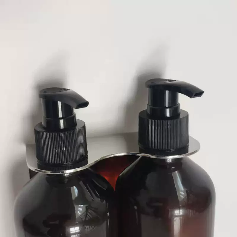 酒店宾馆民宿用可调节沐浴露挂架卫生间挂壁式双孔洗手液支架