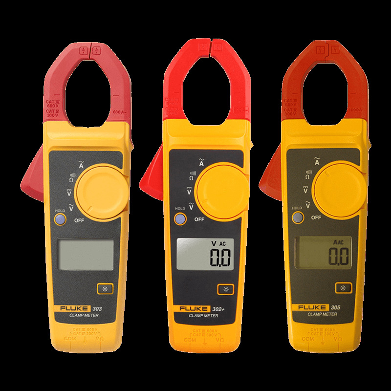 Fluke福禄克302+钳形表万用表303 305交流高精度数字