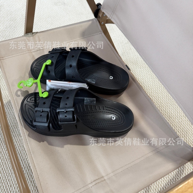 全黑色自在凉鞋 / W5-35码
