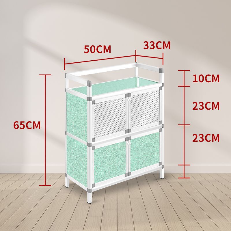 armario de comedor de aleación de aluminio simple armario de cubierta pequeño armario de alquiler armario de almacenamiento armario de cocina doméstico armario de almacenamiento multicapa