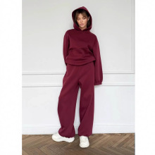 2025欧美跨境秋冬女士新款亚马逊两件套休闲连帽运动服长裤套装女