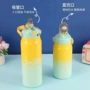 渐变便携保冷大容量弹跳杯