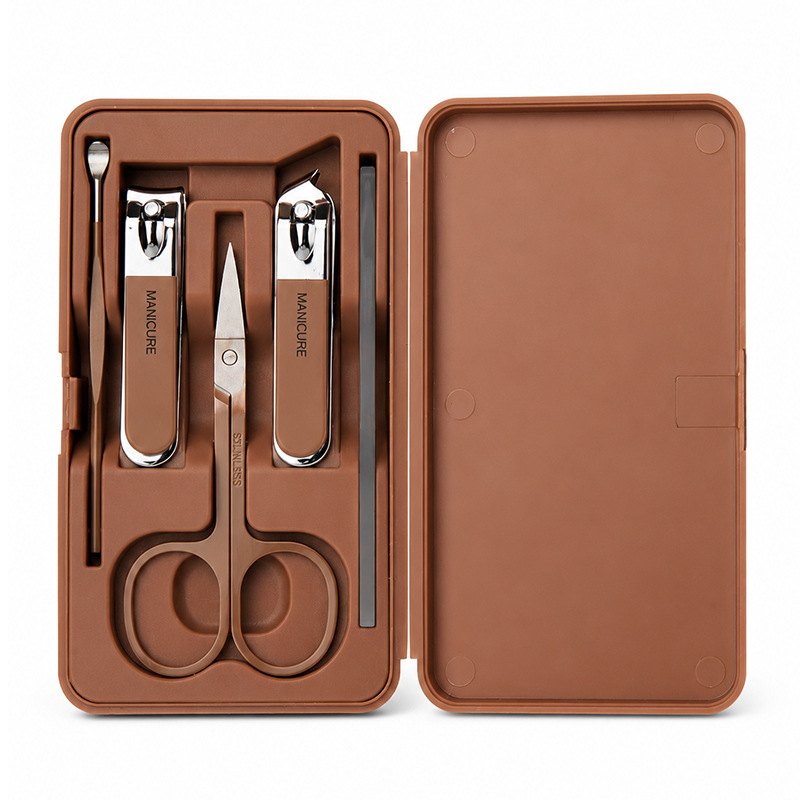 Factory Stock Nail Clipper Set Gift Custom Logo Printing Stainless Steel Employee Welfare Gift Practical Nail Scissors