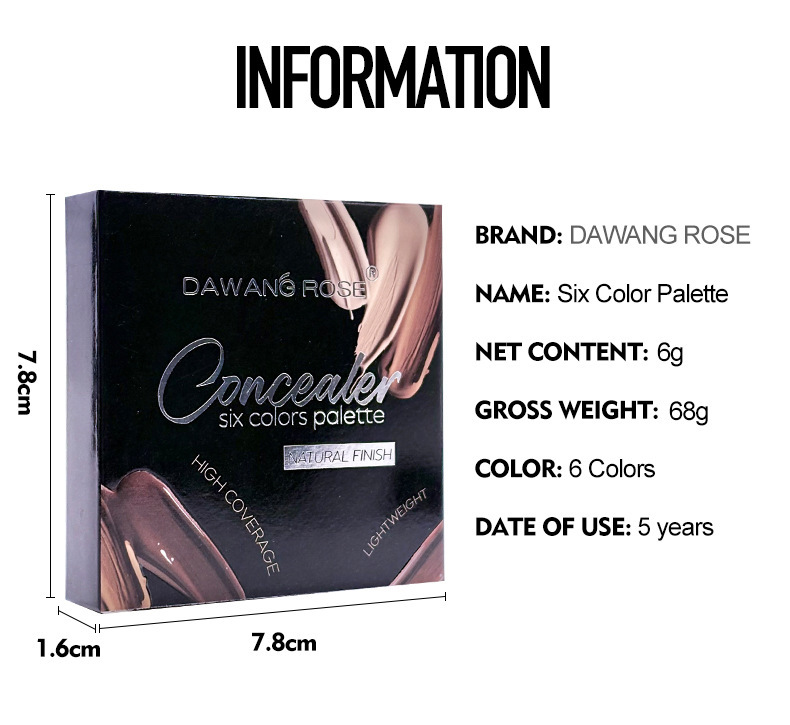 Waterproof highlighter en contour palette met concealer_voghion.com