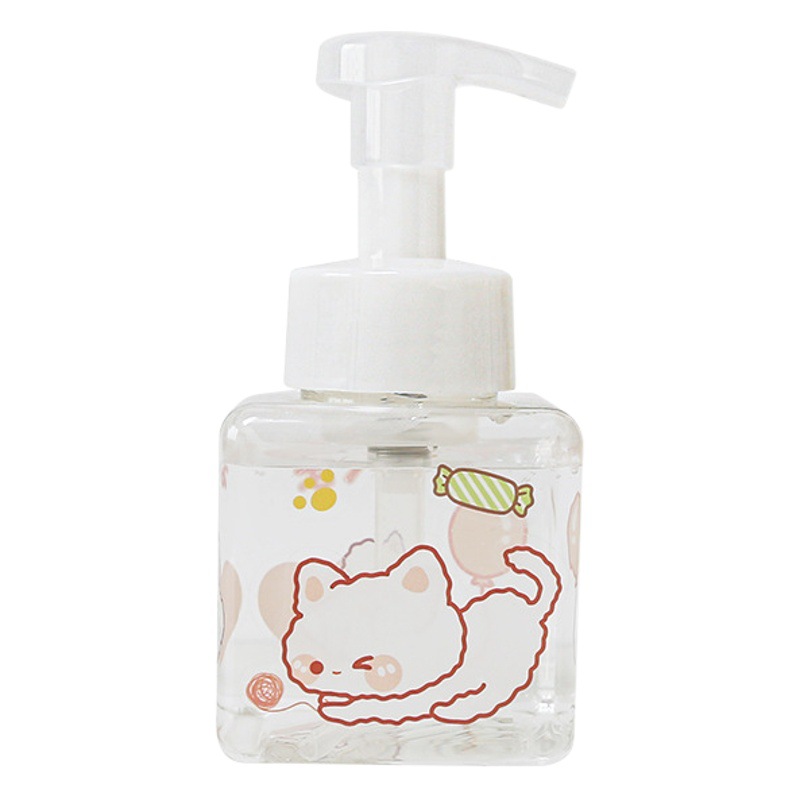 Cute foaming bottle press type facial cleanser special high-grade mousse foam shampoo hand sanitizer bubble artifact