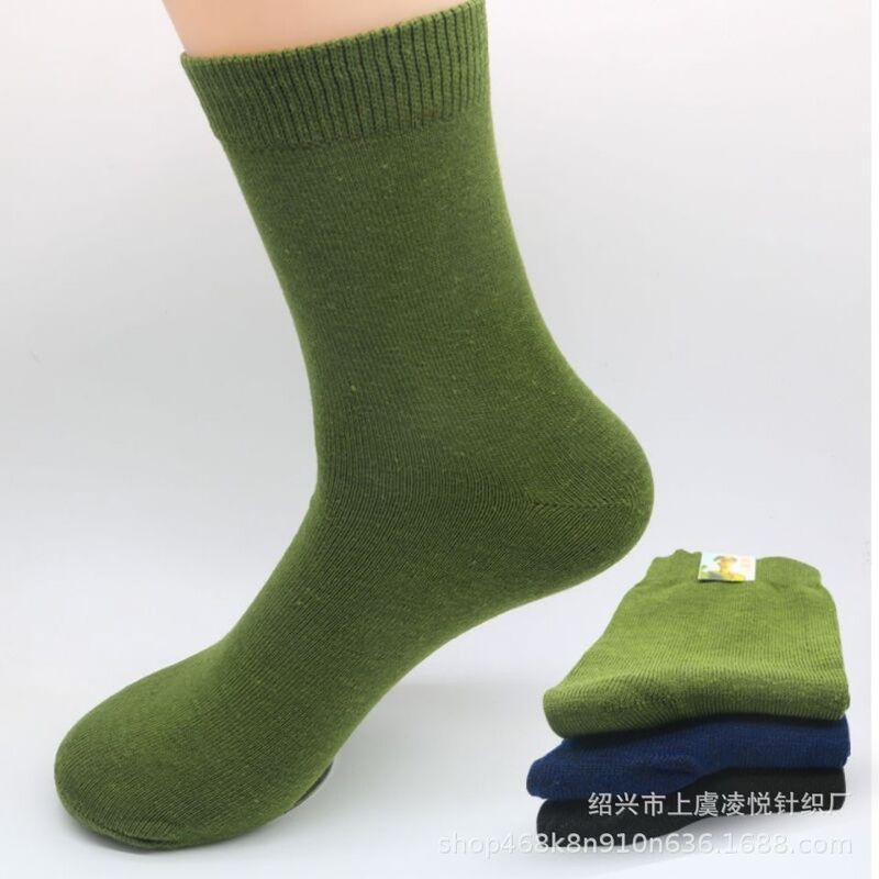 Socks Men's Stockings Warm Socks Labor Protection Durable Wear-resistant Socks Four Seasons Thick Work Socks Middle-aged and Elderly Warm Socks