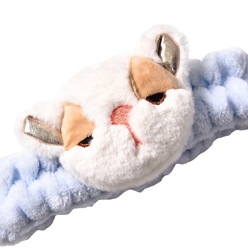 Cute, cute, squinting, big-faced puppy headband for girls, fashionable forest creative headband, plush doll headband