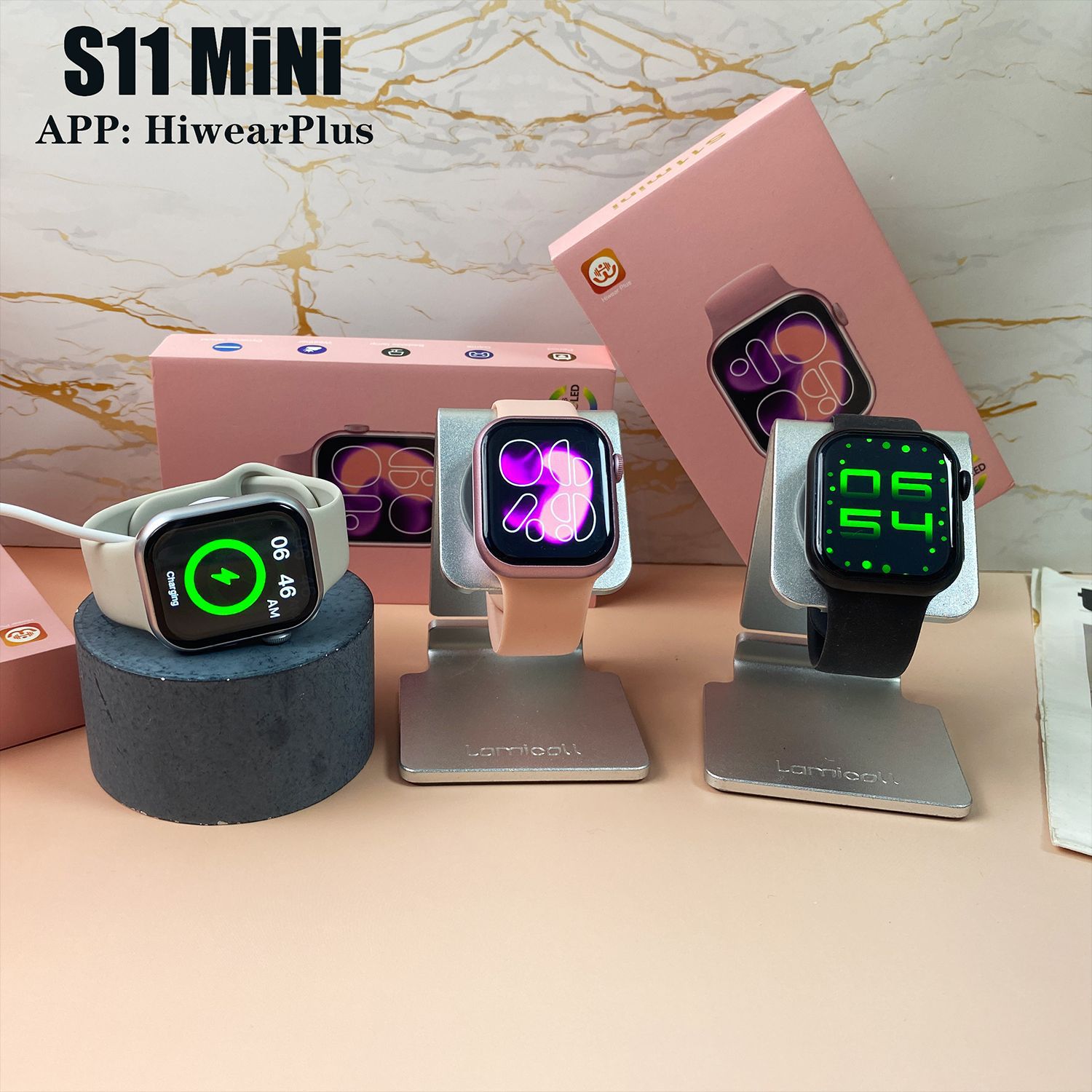 New S11 smart watch, featuring blood pressure monitoring, a 1.75-inch screen, Bluetooth calling, and sports functions; S11 Mini, a watch from Huaqiangbei