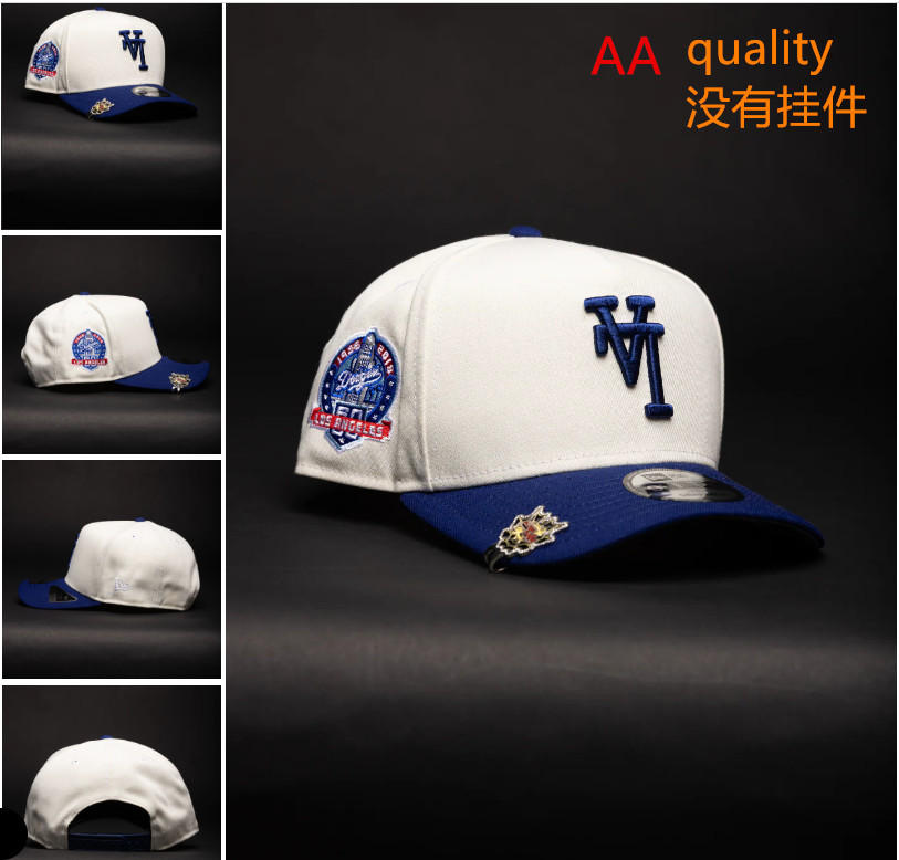 Comercio exterior transfronterizo al por mayor 2026 AA gorra de boca de pato bordado tridimensional ajustable gorra de hip-hop Yankees Dodgers