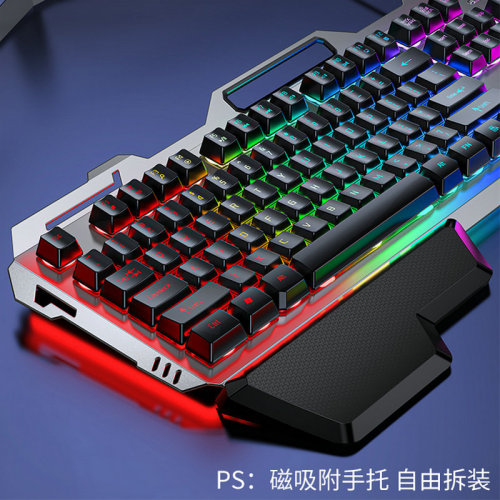 Cross-border mechanical tea shaft feel keyboard mouse headset set laptop wired keyboard and mouse e-sports game