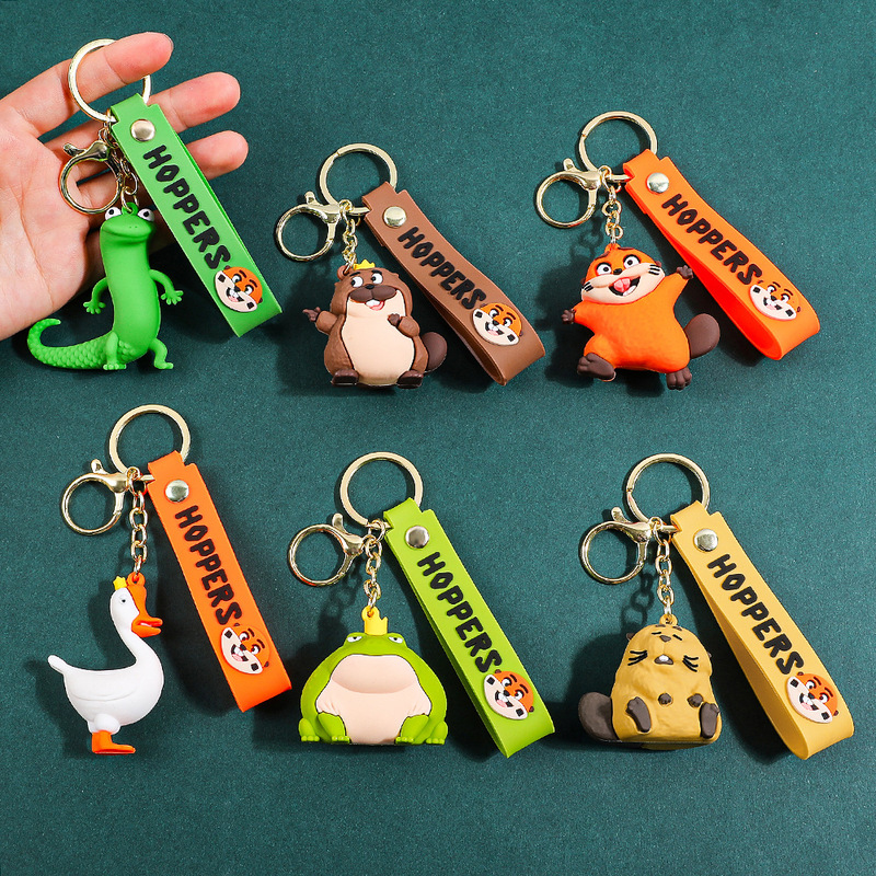Popular Beaver Transformation Plan Plush Keychain, Quirky Cute Pet Car Keychain, Creative Couple Backpack Pendant