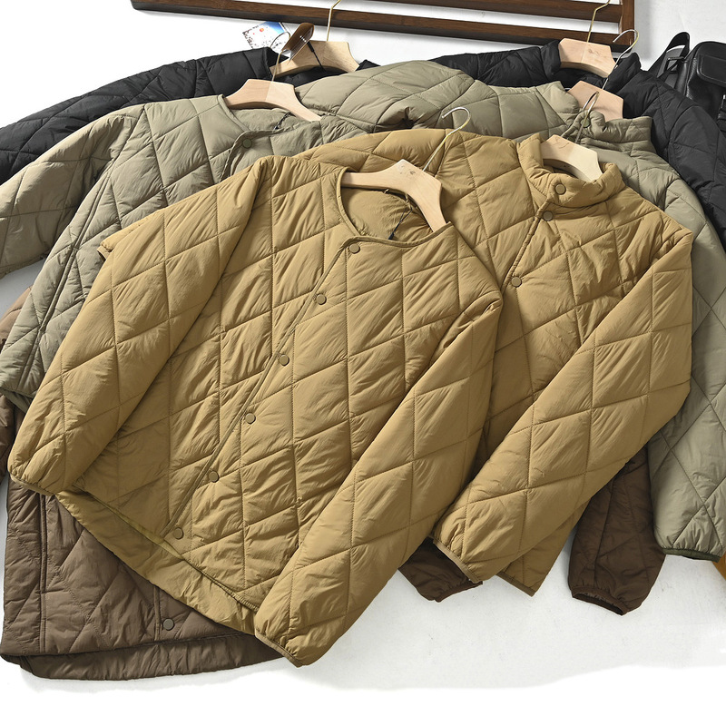 Fold it! Island single warm Japanese Retro Mountain quilted jacket couple cotton-padded jacket