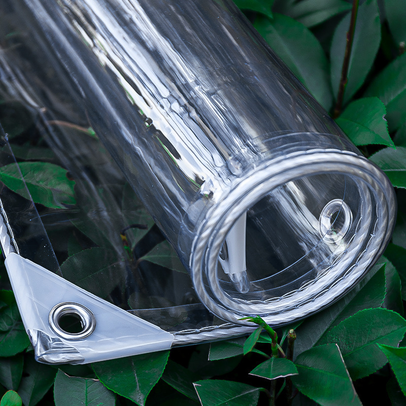 Transparent Rainproof Tarpaulin Plastic Tarpaulin Balcony Closed Windproof Rainproof Tarpaulin Rain Curtain Sun Protection Tarpaulin