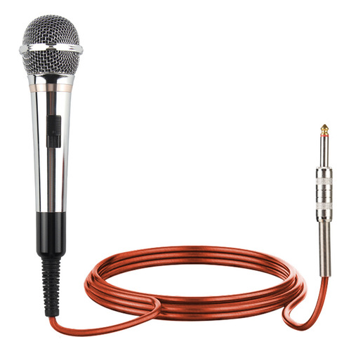 Dynamic wired microphone for recording conferences, speeches, stages, homes, KTVs, audio systems, singing, and home karaoke microphones.