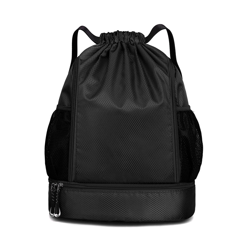 En stock bolsa de cordón de baloncesto al aire libre bolsa de lazo mochila de viaje para hombres y mujeres bolsa de baloncesto deportivo ligero