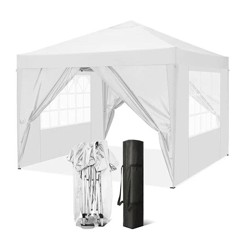 3*3 carpa blanca (incluida la tela de cuatro lados)