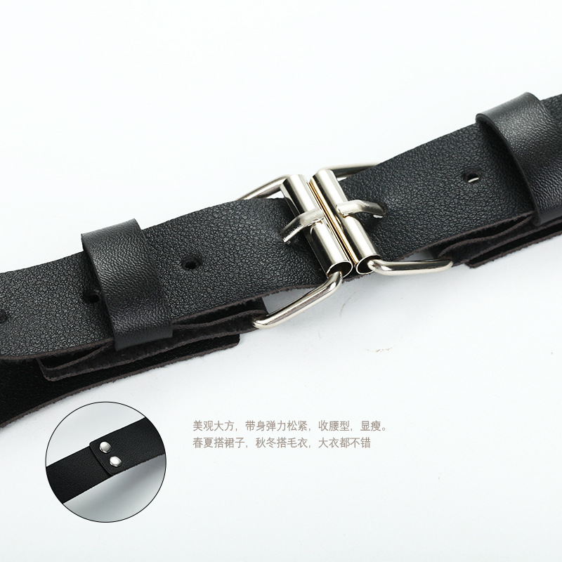 Europa y América transfronteriza nueva moda hombres Correa decorativa pu cuero ajustable británico casual Correa al por mayor