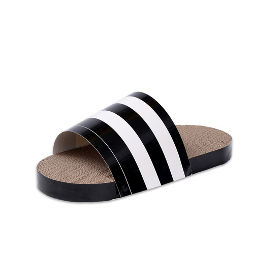Waffled Paper Slippers Cat Scratch Pad Cat Supplies Straight Plate Type Claw Sharpener Cat Toys Personality Creative Cat Scratch Pad
