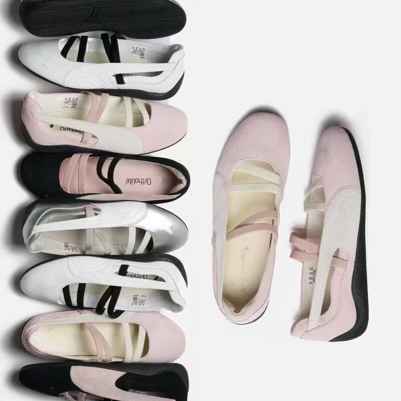 Directly Supplied from Putian Factory, Pm Racing Retro Mary Jane Ballet Dance Shoes, 2026 New Model, Shallow Casual Women's Shoes Directly Supplied from Putian Factory, Pm Racing Retro Mary Jane Ballet Dance Shoes, 2026 New Model, Shallow Casual Women's Shoes