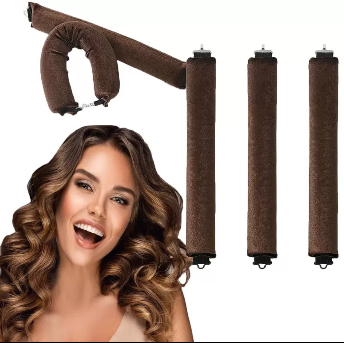 Artezo de cabello rizado, hombre perezoso, sin calor, rizador, artefacto de peinado para dormir, cabello rizado, cola rizada, callejón oculto