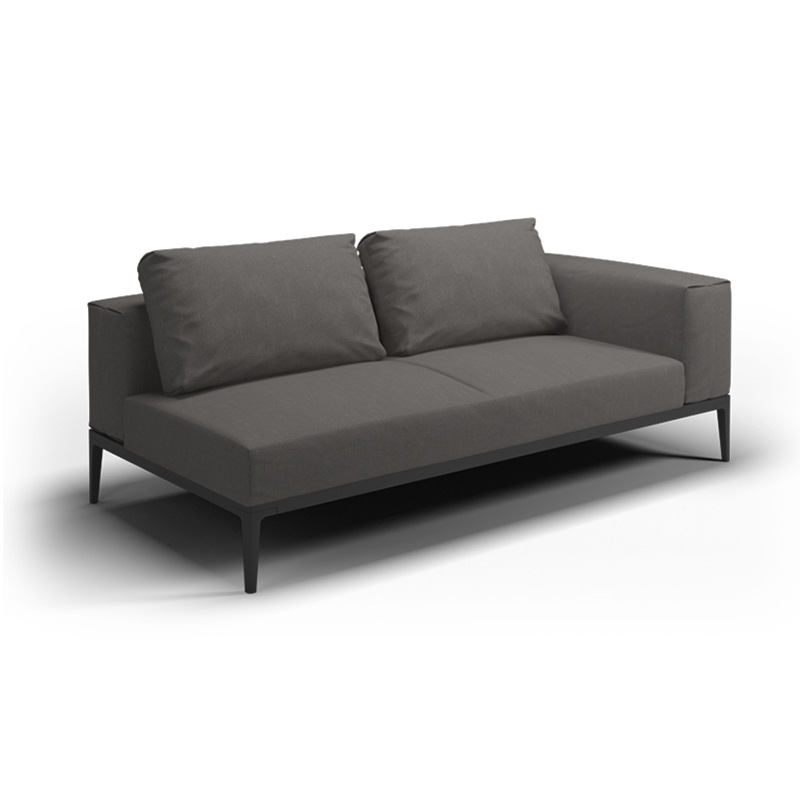 Muebles de exterior al aire libre combinación de sofá de ocio al aire libre patio balcón villa jardín madera maciza combinación de sofá de esquina