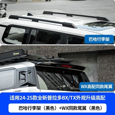 and tail wing modification kit for — Motorcycle tail - bahah-luggage-rack-original-factory-style-rear-spoiler-black